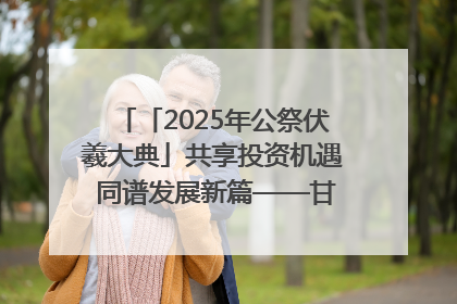 「2025年公祭伏羲大典」共享投资机遇 同谱发展新篇——甘肃省文旅产业链招商引资推介会侧记