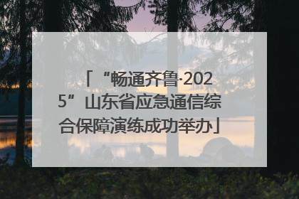 “畅通齐鲁·2025”山东省应急通信综合保障演练成功举办