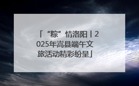 “粽”情洛阳丨2025年嵩县端午文旅活动精彩纷呈