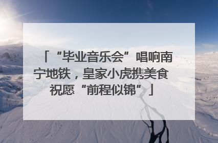 “毕业音乐会”唱响南宁地铁，皇家小虎携美食祝愿“前程似锦”