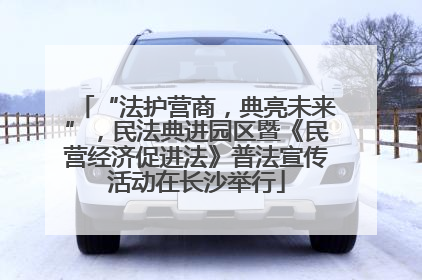 “法护营商，典亮未来”，民法典进园区暨《民营经济促进法》普法宣传活动在长沙举行