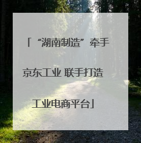 “湖南制造”牵手京东工业 联手打造工业电商平台