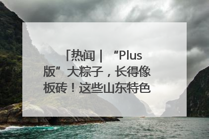 热闻｜“Plus版”大粽子，长得像板砖！这些山东特色粽子你吃过吗？