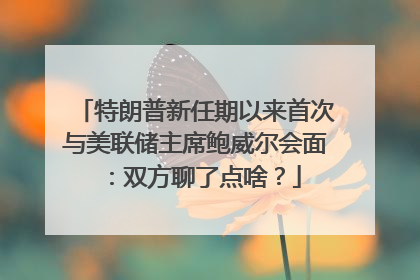 特朗普新任期以来首次与美联储主席鲍威尔会面：双方聊了点啥？