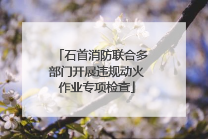 石首消防联合多部门开展违规动火作业专项检查