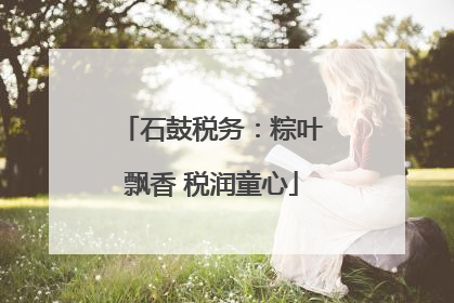 石鼓税务：粽叶飘香 税润童心