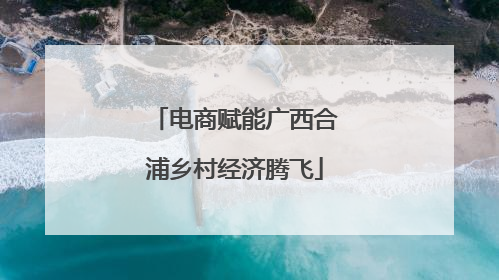 电商赋能广西合浦乡村经济腾飞