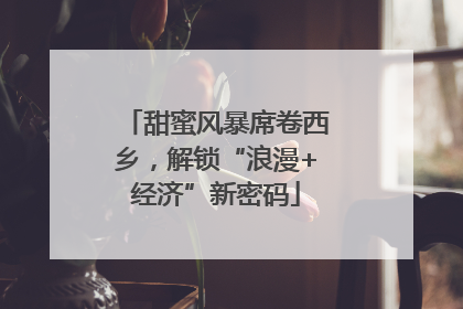 甜蜜风暴席卷西乡，解锁“浪漫+经济”新密码