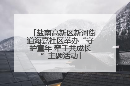 盐南高新区新河街道海嘉社区举办“守护童年 牵手共成长”主题活动