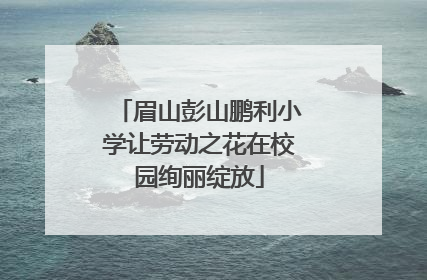 眉山彭山鹏利小学让劳动之花在校园绚丽绽放