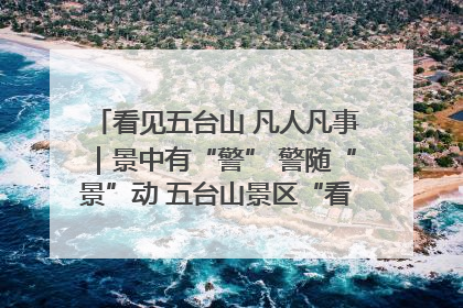看见五台山 凡人凡事｜景中有“警” 警随“景”动 五台山景区“看得见”的平安守护