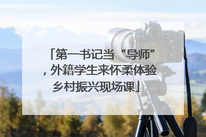 第一书记当“导师”，外籍学生来怀柔体验乡村振兴现场课