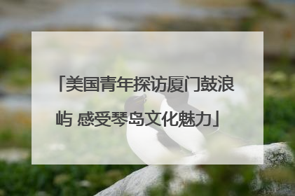 美国青年探访厦门鼓浪屿 感受琴岛文化魅力