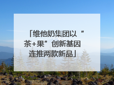 维他奶集团以“茶+果”创新基因连推两款新品