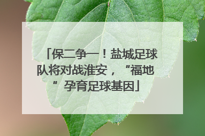保二争一！盐城足球队将对战淮安，“福地”孕育足球基因