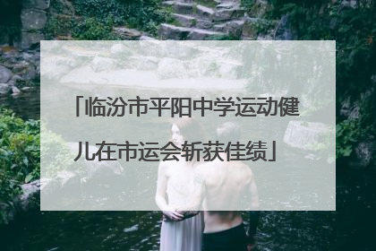 临汾市平阳中学运动健儿在市运会斩获佳绩