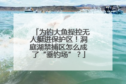 为钓大鱼操控无人艇进保护区！洞庭湖禁捕区怎么成了“垂钓场”？