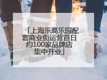 上海乐高乐园配套商业街运营首日约100家品牌店集中开业