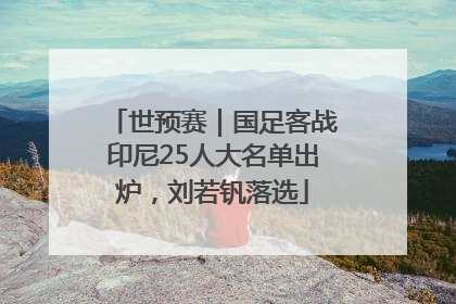 世预赛｜国足客战印尼25人大名单出炉，刘若钒落选