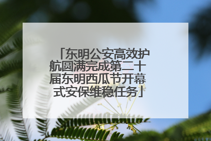 东明公安高效护航圆满完成第二十届东明西瓜节开幕式安保维稳任务