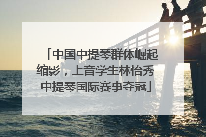 中国中提琴群体崛起缩影，上音学生林怡秀中提琴国际赛事夺冠