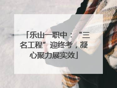 乐山一职中：“三名工程”迎终考，凝心聚力展实效