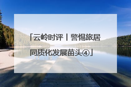 云岭时评丨警惕旅居同质化发展苗头④
