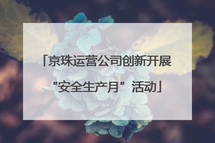 京珠运营公司创新开展“安全生产月”活动