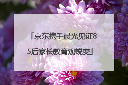 京东携手晨光见证85后家长教育观蜕变