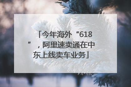 今年海外“618”，阿里速卖通在中东上线卖车业务