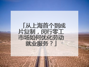 从上海首个到成片复制，闵行零工市场如何优化劳动就业服务？