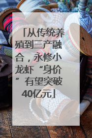 从传统养殖到三产融合，永修小龙虾“身价”有望突破40亿元