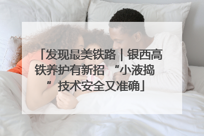 发现最美铁路｜银西高铁养护有新招 “小液捣”技术安全又准确