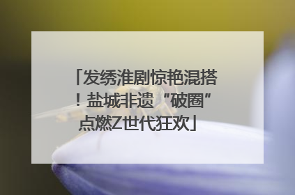 发绣淮剧惊艳混搭！盐城非遗“破圈”点燃Z世代狂欢