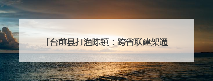 台前县打渔陈镇：跨省联建架通“连心桥” 惠及民生促振兴