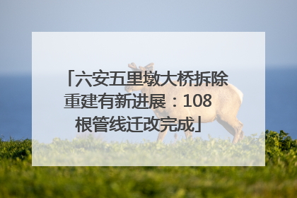 六安五里墩大桥拆除重建有新进展：108根管线迁改完成
