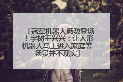 冠军机器人悉数登场！宇树王兴兴：让人形机器人马上进入家庭等场景并不现实