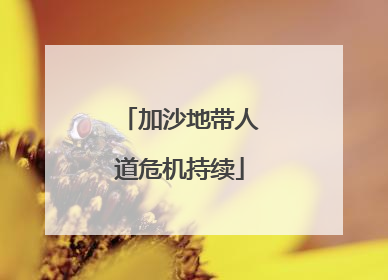加沙地带人道危机持续