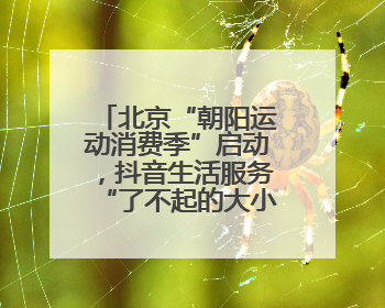 北京“朝阳运动消费季”启动，抖音生活服务“了不起的大小孩”IP联动商圈解锁暑期亲子消费新场景