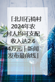 北川石椅村2024年农村人均可支配收入达2.64万元｜新闻发布最前线