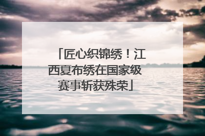 匠心织锦绣！江西夏布绣在国家级赛事斩获殊荣