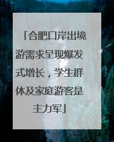 合肥口岸出境游需求呈现爆发式增长，学生群体及家庭游客是主力军