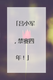 吕小军，禁赛四年！