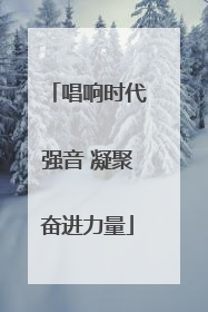唱响时代强音 凝聚奋进力量