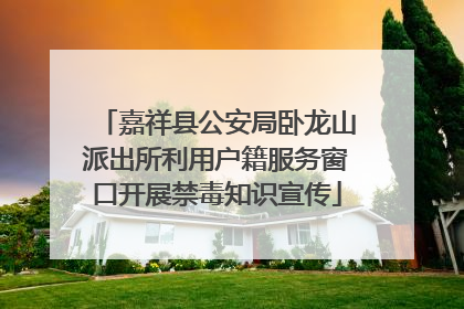 嘉祥县公安局卧龙山派出所利用户籍服务窗口开展禁毒知识宣传
