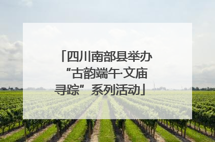 四川南部县举办“古韵端午·文庙寻踪”系列活动