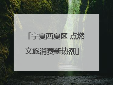 宁夏西夏区 点燃文旅消费新热潮