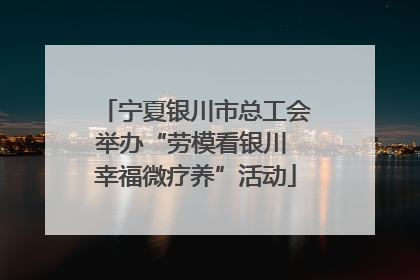 宁夏银川市总工会举办“劳模看银川 幸福微疗养”活动