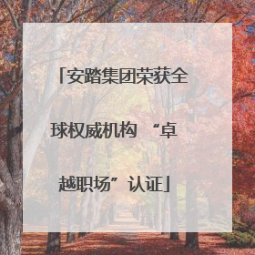安踏集团荣获全球权威机构 “卓越职场”认证