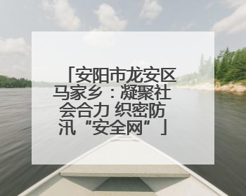 安阳市龙安区马家乡：凝聚社会合力 织密防汛“安全网”